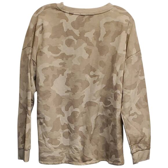 Olive + Oak Loungewear Pull Over Camo Soft Sweatshirt Large - Picture 2 of 6